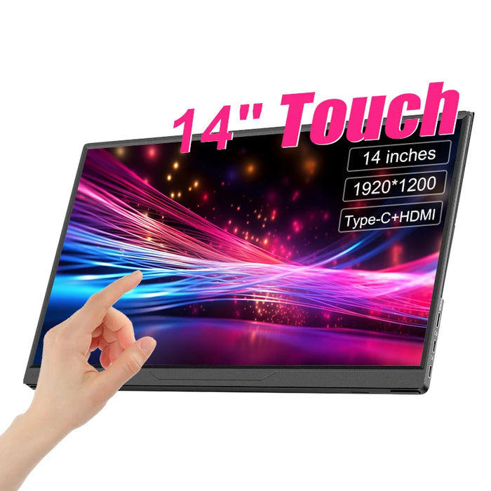 شاشة لمس محمولة LANLIPU مقاس 14 بوصة | 14″ Portable Touchscreen Monitor